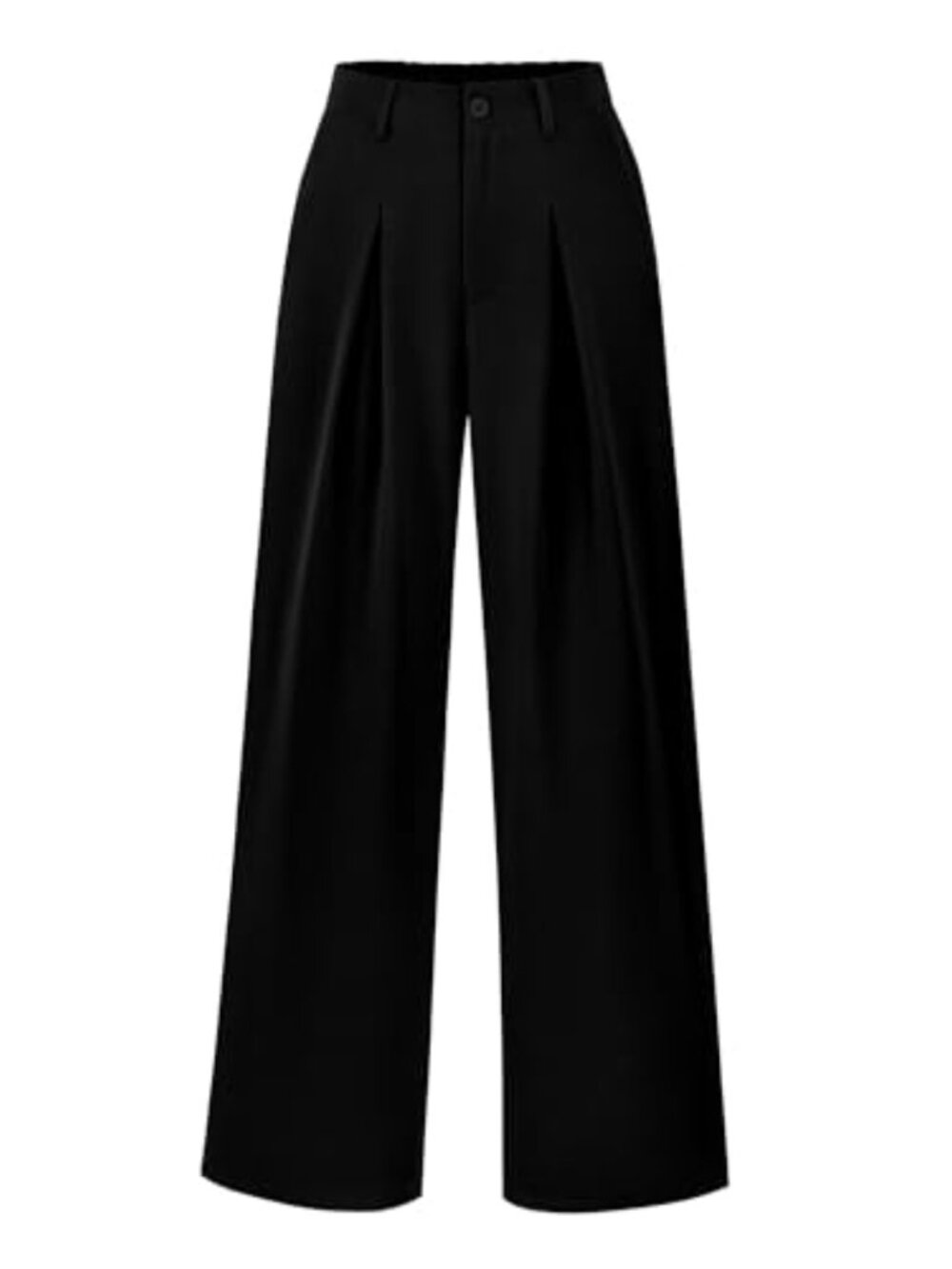 High Waist Wide Leg Palazzo Pants with Pockets and Pleated Front